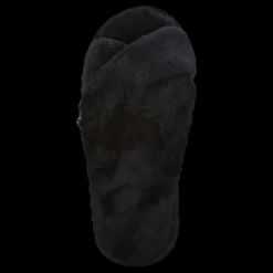 NOUN Alie Fluffy Slippers Black Svart