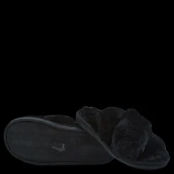 NOUN Alie Fluffy Slippers Black Svart