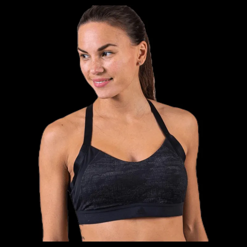 Outlet adidas All Me Jacqrd Bra Black Svart