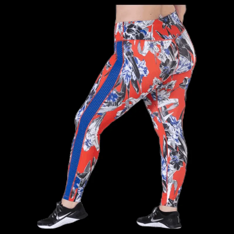 Nike All-In Tight Plus Hyp Femme Orange/Black Flerfärgad Online