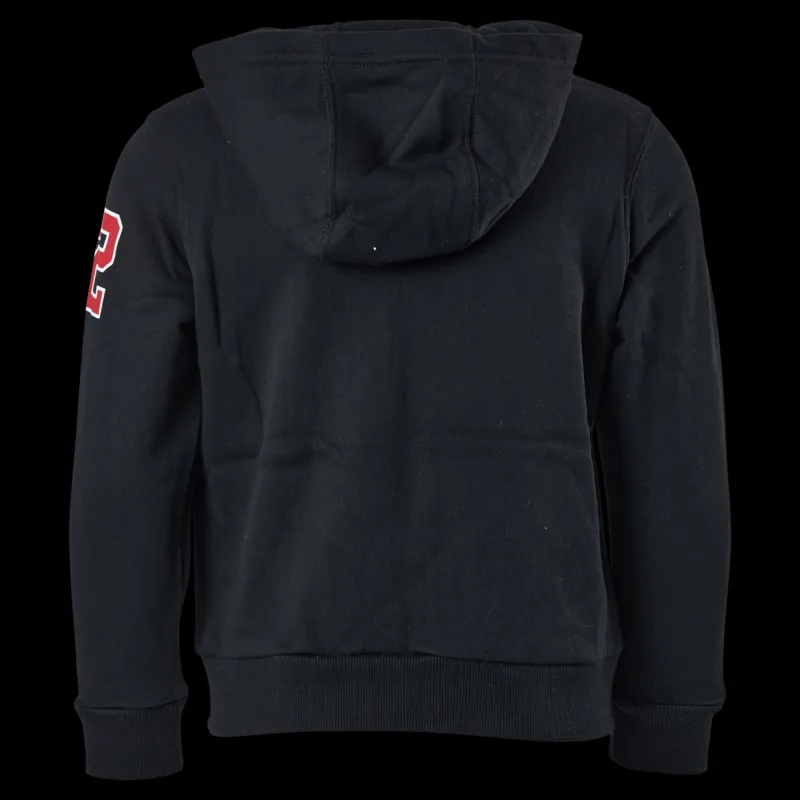 Discount Nonation Alpha Full Zip Hood Black Svart