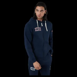 Nonation Alpha Full Zip Hood Blue Blå