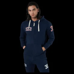 Nonation Alpha Full Zip Hood Blue Blå