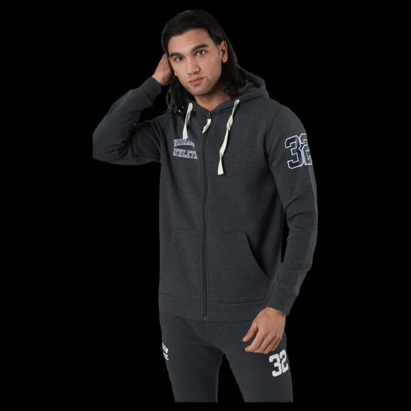 Nonation Alpha Full Zip Hood Grey Grå New