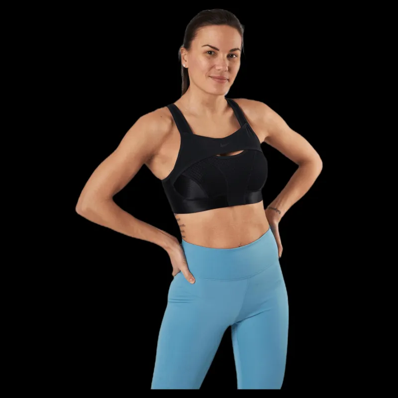 Clearance Nike Alpha UltraBreathe Bra Black/Grey Svart