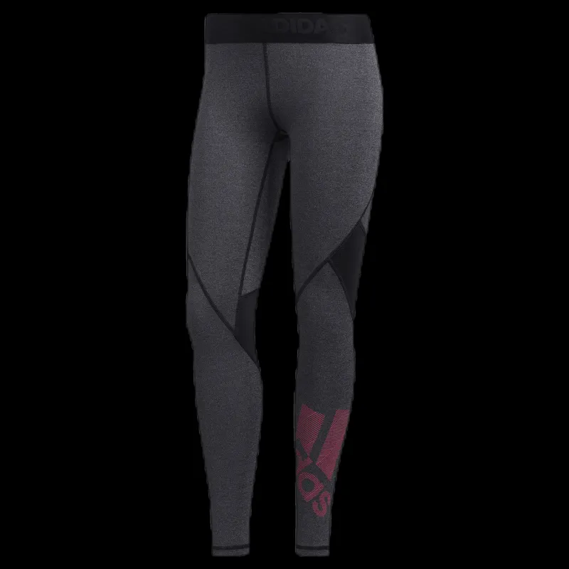 Hot adidas Alphaskin Bos Long Tight Pink/Black Rosa och Svart