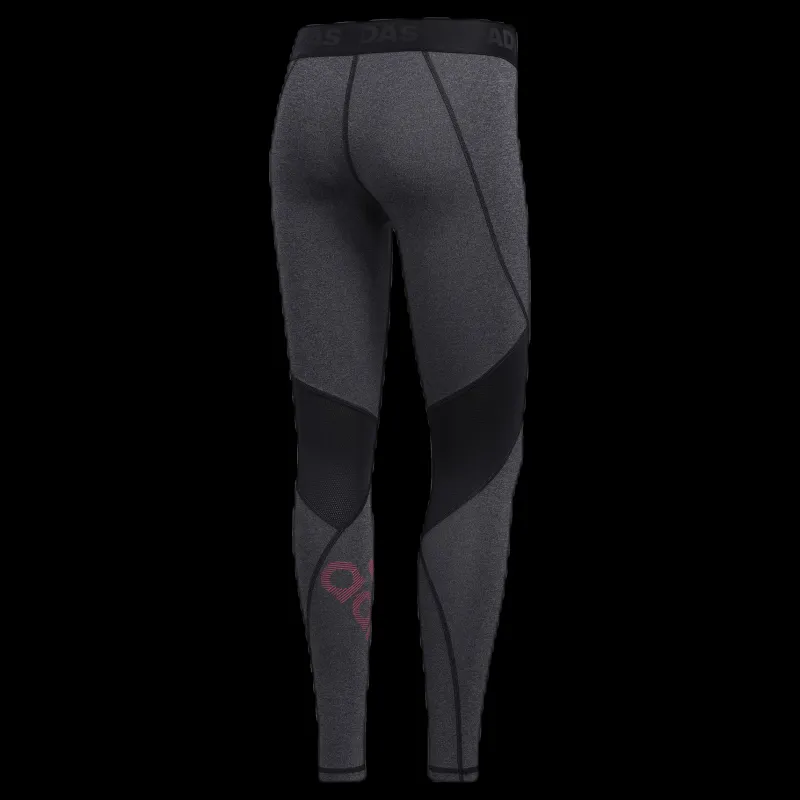 Hot adidas Alphaskin Bos Long Tight Pink/Black Rosa och Svart