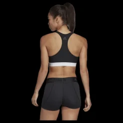 Outlet adidas Alphaskin Support Bra LG White/Black Svart