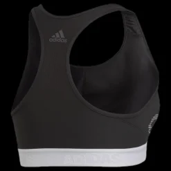 Outlet adidas Alphaskin Support Bra LG White/Black Svart