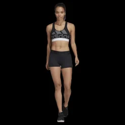 Outlet adidas Alphaskin Support Bra LG White/Black Svart