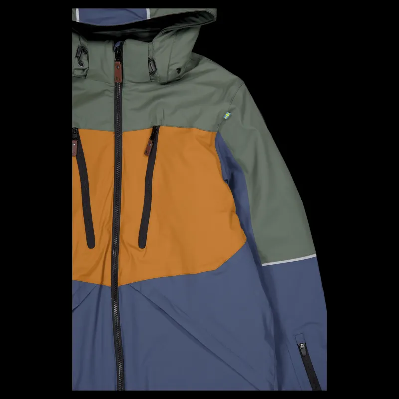 Outlet Lindberg Alpine Winter Jacket Green/blue Flerfärgad