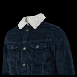 New Jack & Jones Alvin Sherpa Corduroy Akm555 Junior Blue Blå