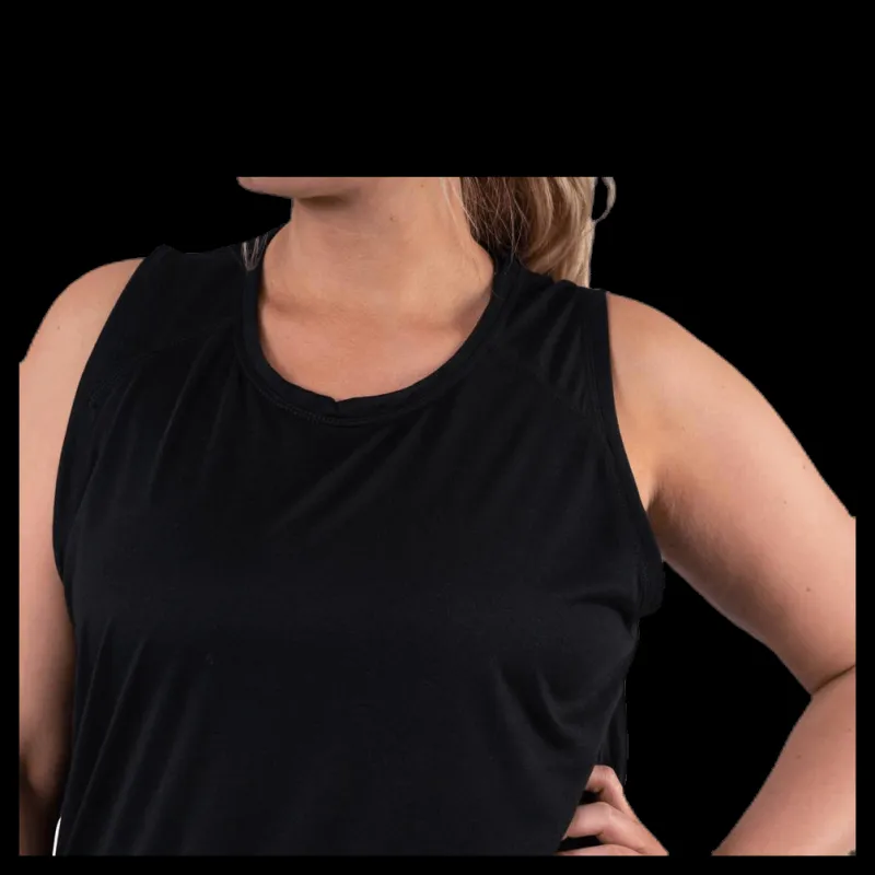 BLACC Alya Plus Size tank Black Svart