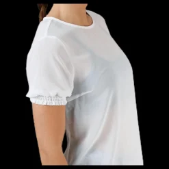 Pieces Amalie Ss Smock Top White Vit New