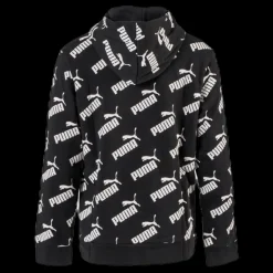 Online Puma Amplified AOP Hoody TR B Black Svart