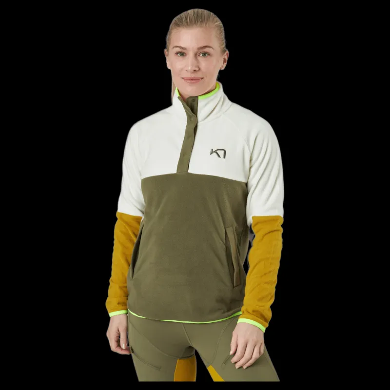 Kari Traa Ane Midlayer Nwhite Blå och Vit Clearance