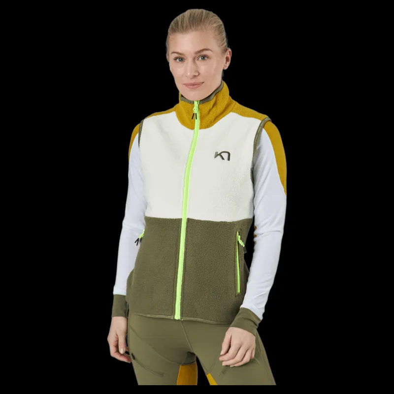 Clearance Kari Traa Ane Midlayer Vest Nwhite