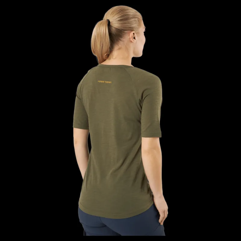 Kari Traa Ane Short Sleeve Tweed Grön New