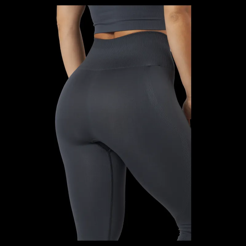 Famme Anfrag Tights 2 Dark Grey Svart Outlet
