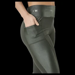 Hot BOW19 Angie Tights Army Green Svart
