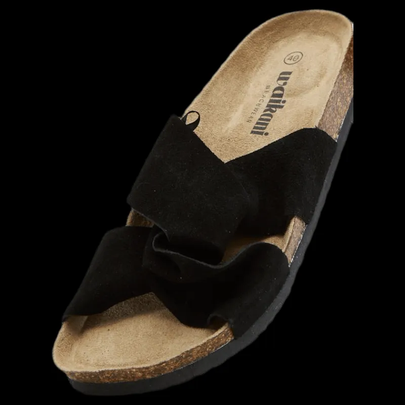 Waikani Beachwear Anie Slippers Black Svart Outlet