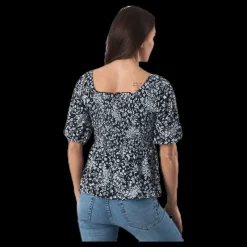 Outlet Pieces Anthea Ss Top Blue Blå