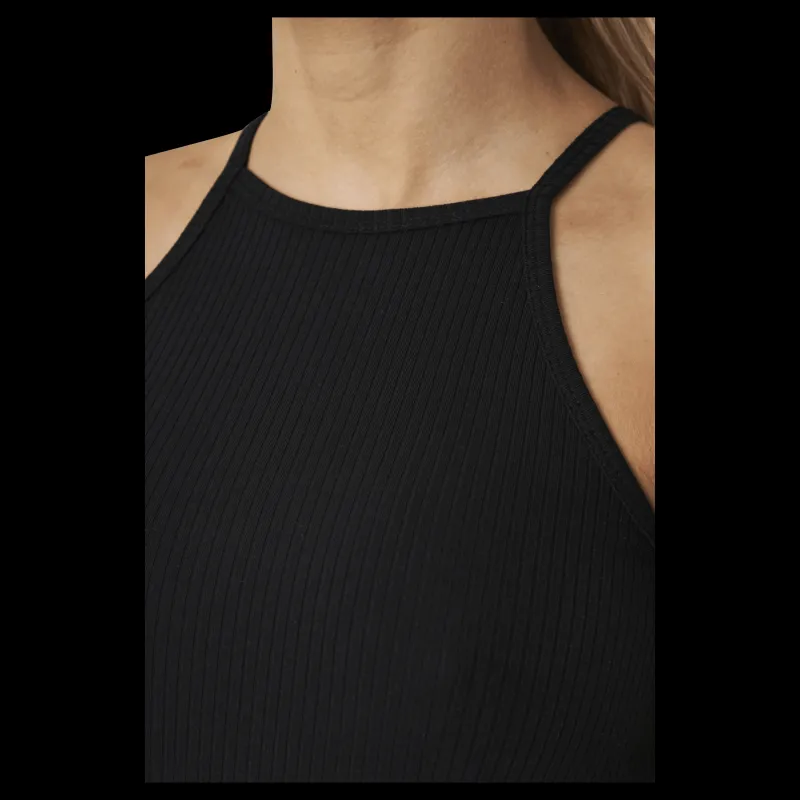 Pieces Ardena Strap Top 2 Pack Kac Black Svart Discount