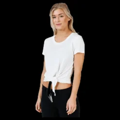 Only Arli S/S Knot Top White Vit Best
