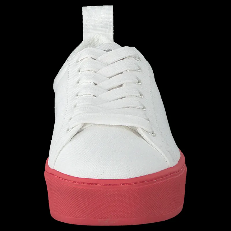 Outlet Svea Arlo Three Antique White, Red Outsole Vit