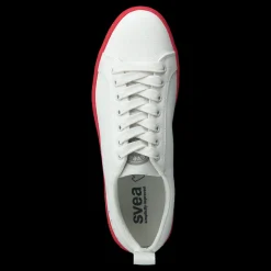 Outlet Svea Arlo Three Antique White, Red Outsole Vit
