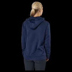 Online Under Armour Armour Fleece Lc Hoodie Midnight Navy Blå