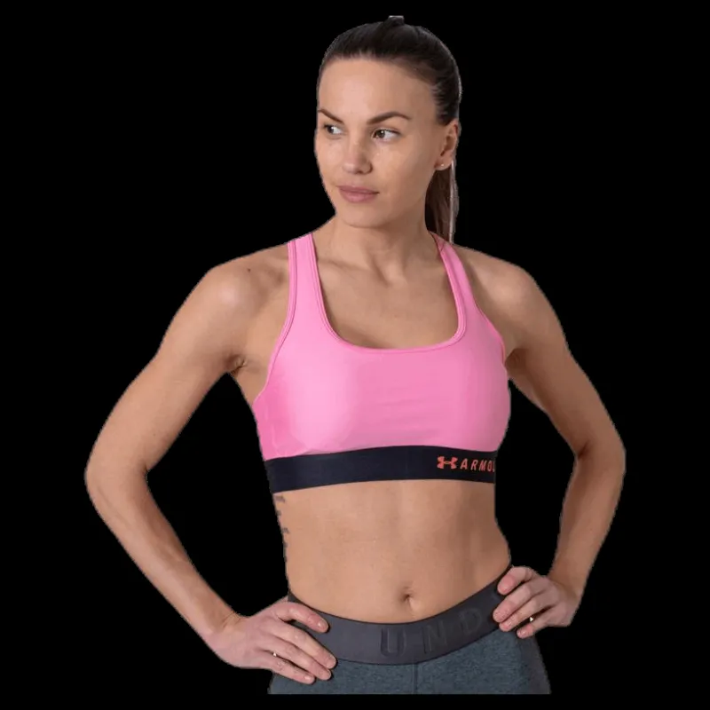 Under Armour Armour Mid Crossback Bra Pink Rosa