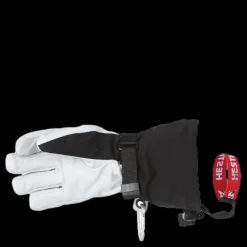 Hestra Army Leather Heli Ski Junior White/Black Vit och Svart New