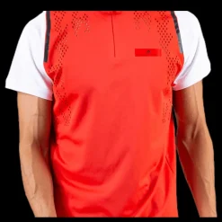 adidas ASMC Zipper Tee White/Red Röd Hot