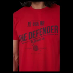 Hot The Defender August Tee Red Röd