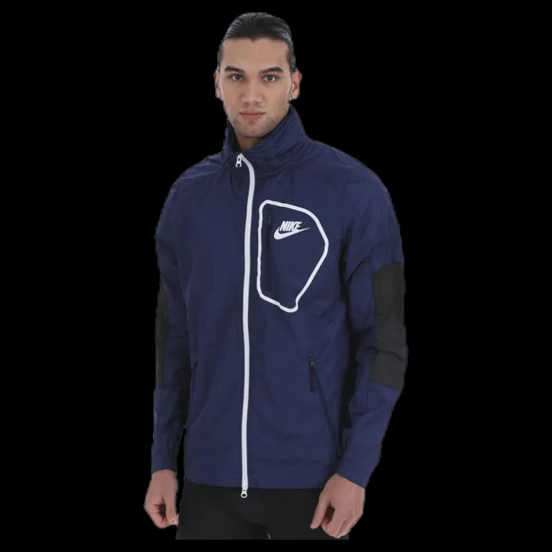 Nike AV15 Woven Jacket Blue/Black Blå Sale