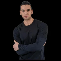 Björn Borg Avery LS Tech Tee Black Svart Clearance