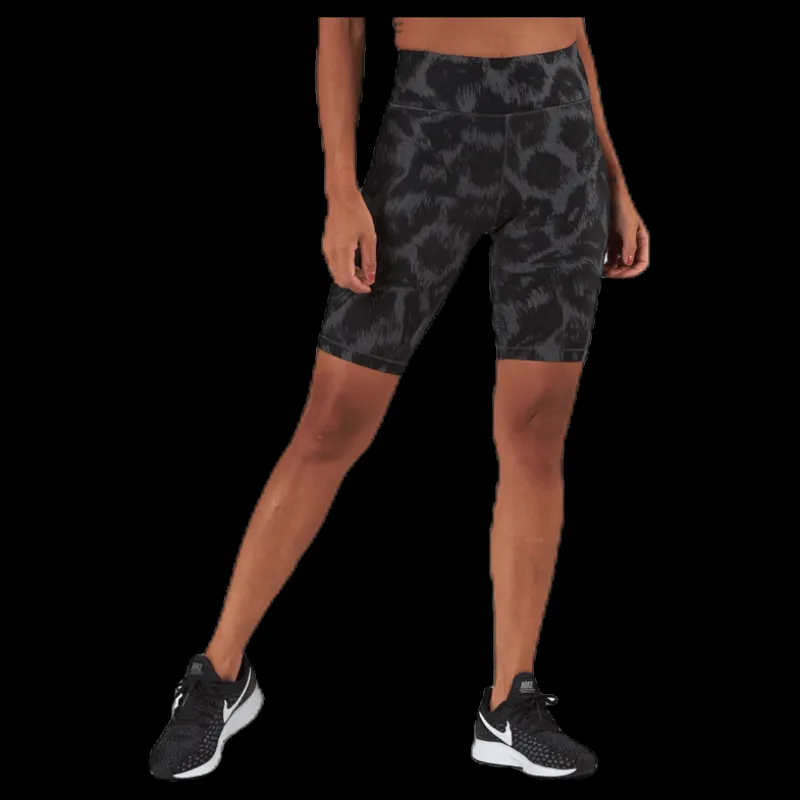 Casall Awake Printed Biker Tights Black/Grey Svart och Grå