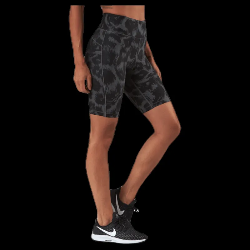 Casall Awake Printed Biker Tights Black/Grey Svart och Grå