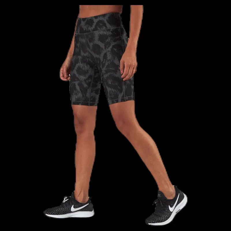 Casall Awake Printed Biker Tights Black/Grey Svart och Grå
