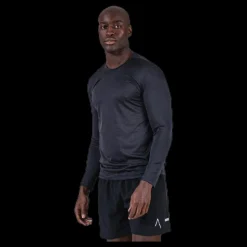 Björn Borg Axton LS Perf Tee Black Svart Hot