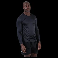 Björn Borg Axton LS Perf Tee Black Svart Hot