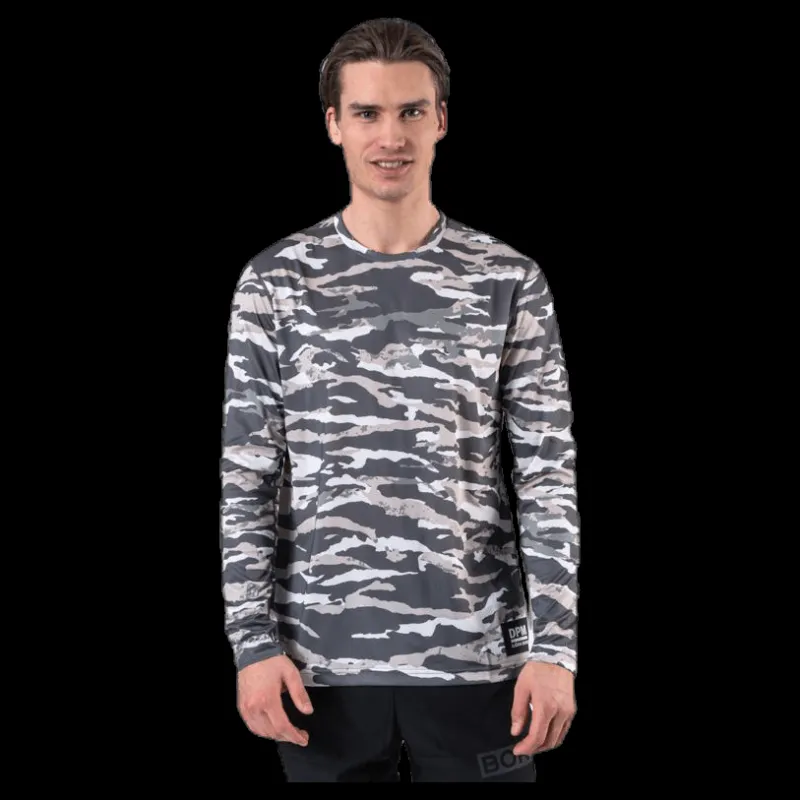 Björn Borg Axton LS Tee Green/Grey Grön och Grå Discount