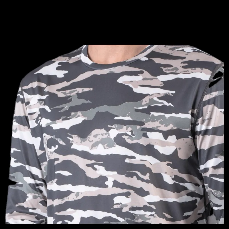 Björn Borg Axton LS Tee Green/Grey Grön och Grå Discount