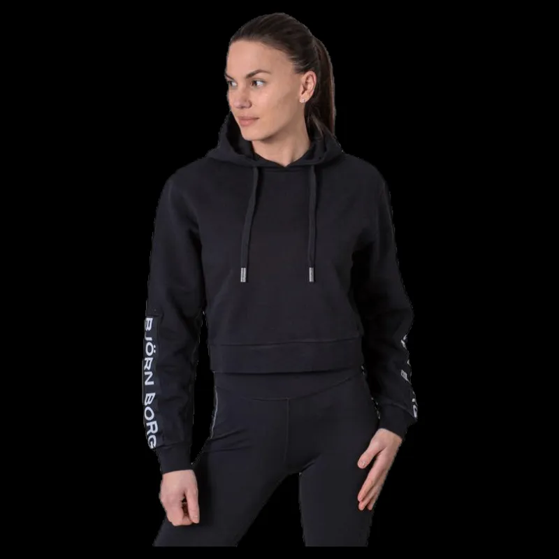 Björn Borg B Sport Cropped Hood Black Svart Online