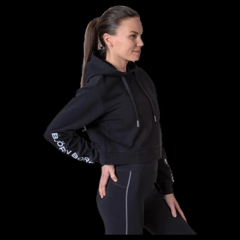 Björn Borg B Sport Cropped Hood Black Svart Online