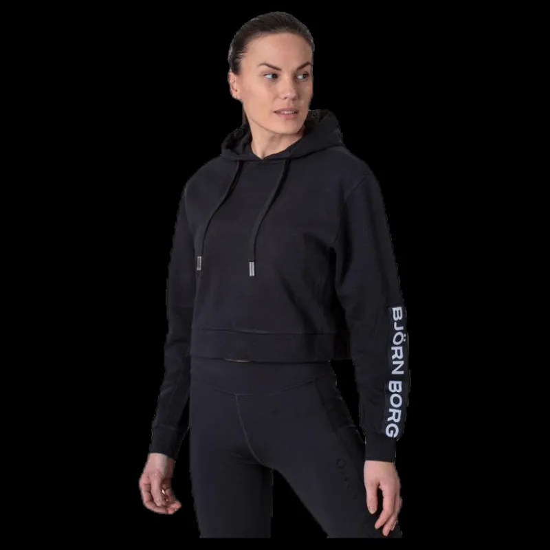 Björn Borg B Sport Cropped Hood Black Svart Online