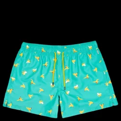 Happy Socks Banana Break Swim Shorts Turquoise Turkos Best