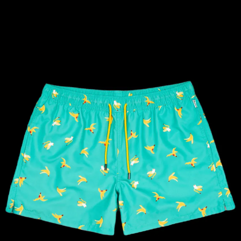Happy Socks Banana Break Swim Shorts Turquoise Turkos Best