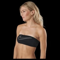 Nike Swim Bandeau Bikini Top Black Svart Clearance